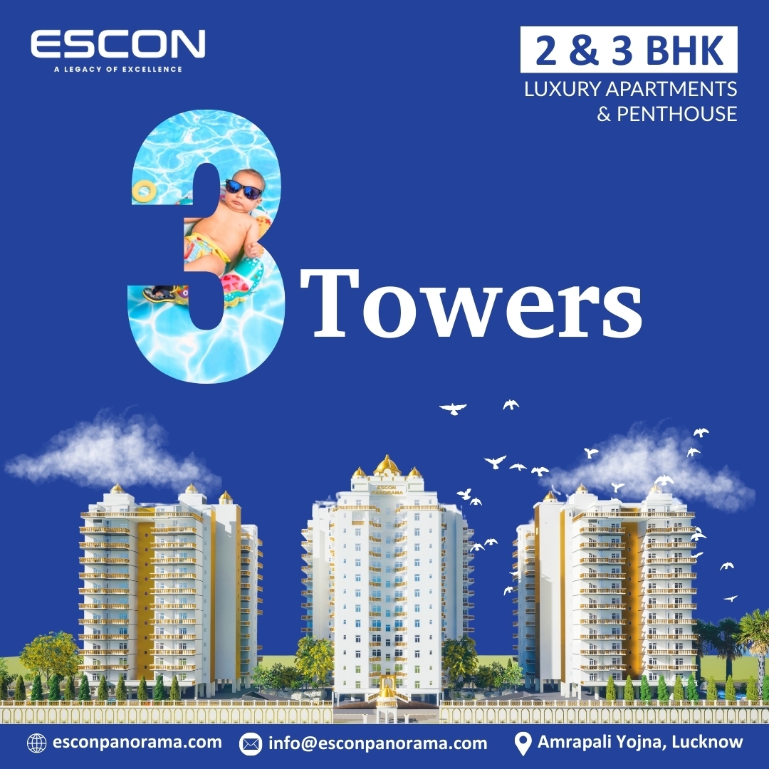 3 BHK apartments for sale in Lucknow