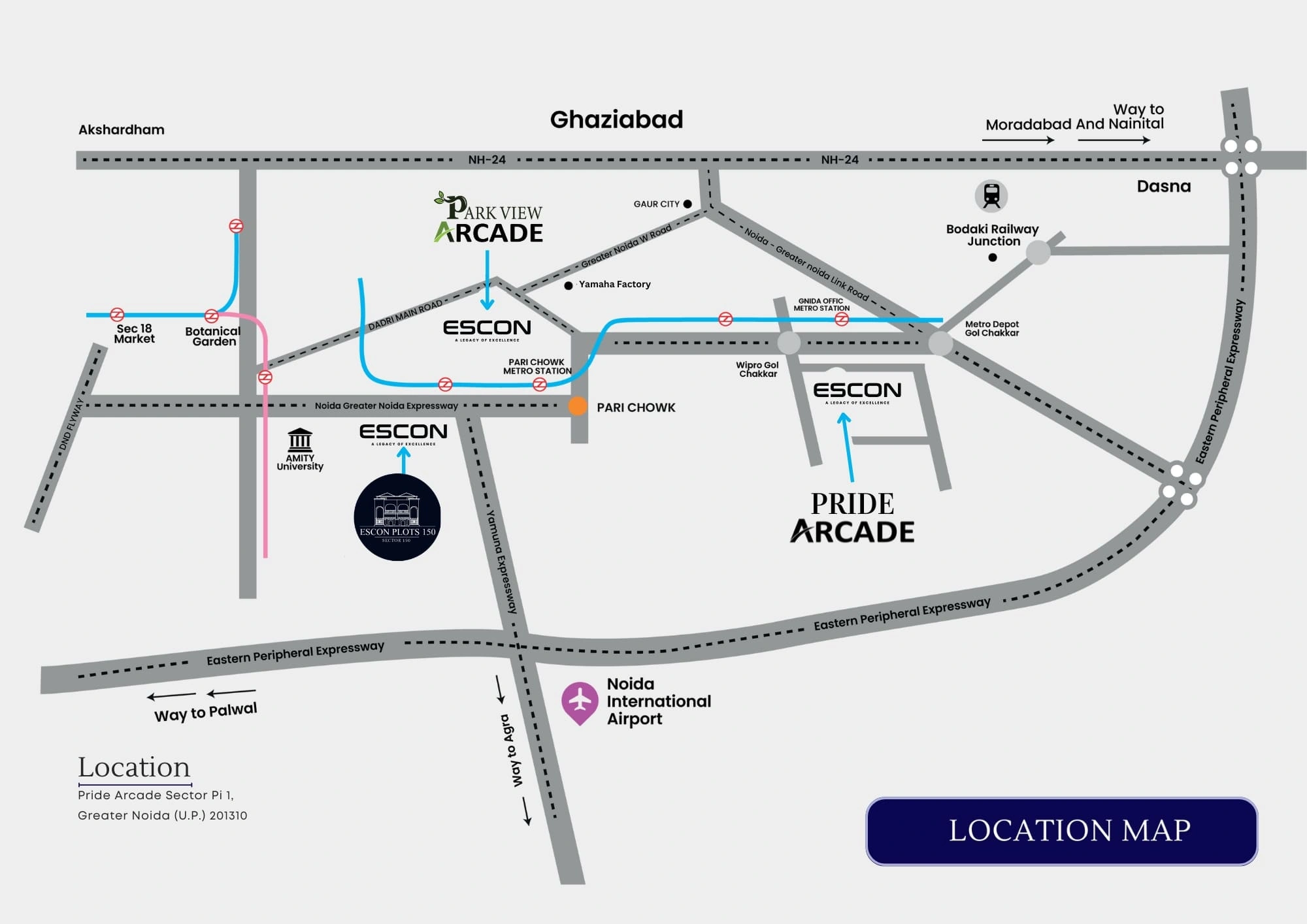 Panache Homes Map
