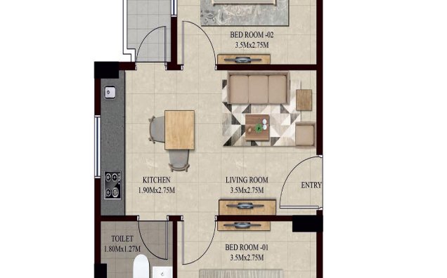 2 BHK Type II